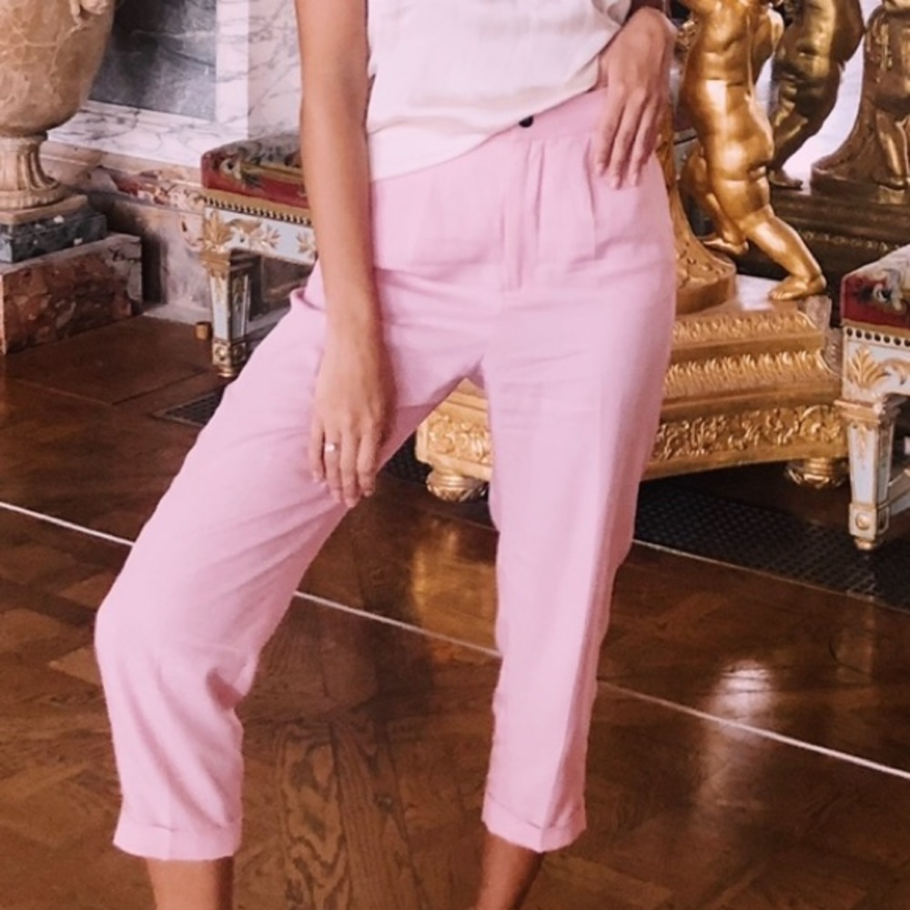 Pink Zara trousers
